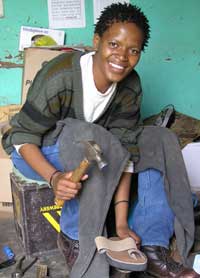 Lebohand Khabo is a graduate from the Technical Institute of Leloaleng in Lesotho. She has attended the training course for entrepreneurs which has helped improve her business and her life.