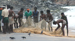 Fishermen affected by the 2004 Tsunami