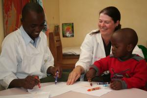 Caragh trained occupational therapists in Tanzania