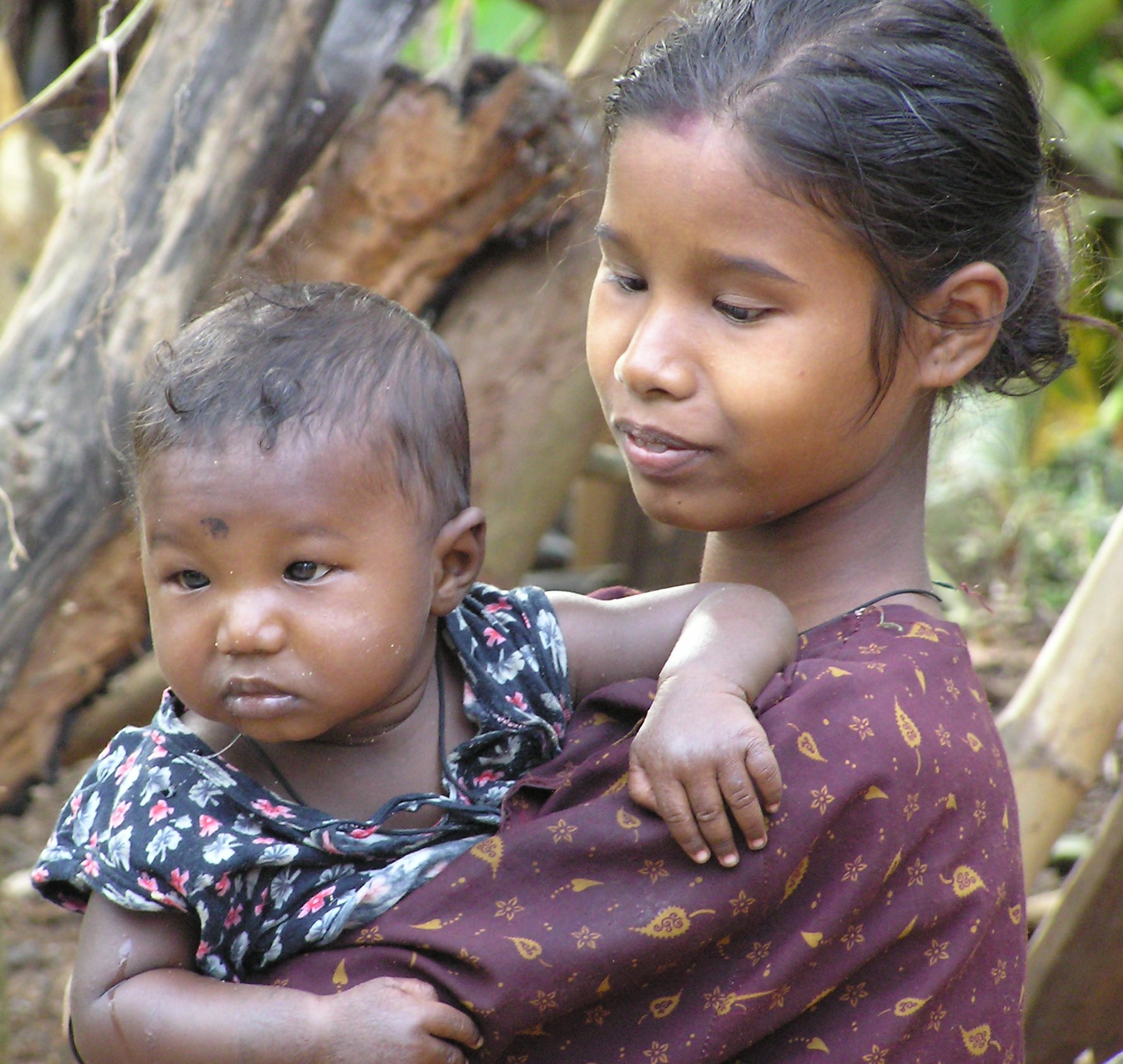 Mother and child in Tamil Nadu